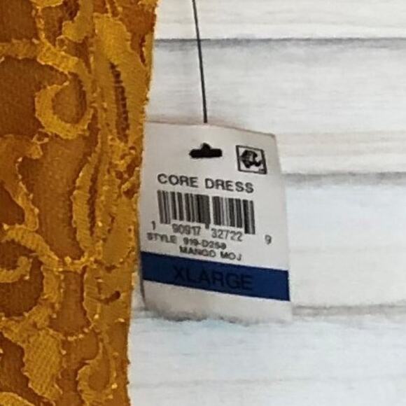 NEW - THALIA SODI Sleeveless Floral Lace Dress/Mango/XL - Picture 5 of 5